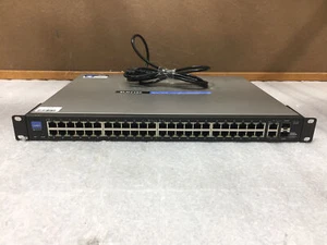 Cisco Linksys SLM248P 48-Port 10/100 PoE + 2-Port Gigabit Port Switch - Picture 1 of 6