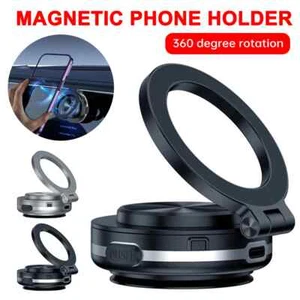 For Magsafe Magnetic Vacuum Car Phone Holder Suction Cup Folding Universal Mount - Picture 1 of 18