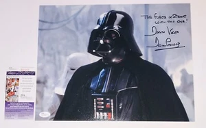 DAVID DAVE PROWSE DARTH VADER SIGNED PHOTO WITH GREAT QUOTE & JSA COA STAR WARS - Picture 1 of 1
