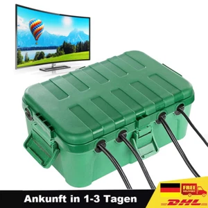 Kabelverbindungsbox IP54 Wasserdicht Steckdosenschutz für Außenbereich Garten DE - Bild 1 von 8