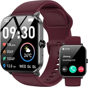 Smart Watch for Men Women(Answer/Make Calls), 1.85" HD Touch Screen Fitness Watc - Zdjęcie 1 z 2