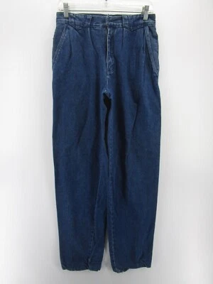 VINTAGE Jordache Jeans Women 30 Blue Mom High Rise Relaxed Denim Pants Pleated * - Image 1 of 4