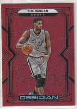 2021-22 Panini Obsidian Red Flood #132 Tim Duncan