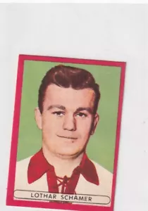 Wiesbaden Pegatinas Editorial Fútbol Tarjeta 1963/64 Lothar Schamer - Pegado - Imagen 1 de 2