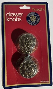 New 2 Vintage 1960's Kirsch bronze Victorian drawer pulls knobs ornate - Picture 1 of 4