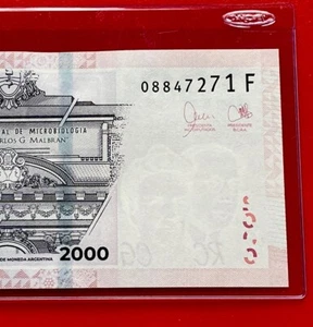 NUEVO NÚMERO 2023 ARGENTINA 2000 PESOS MEDICINA SUFIJO F SIN CIRCULAR - Imagen 1 de 3