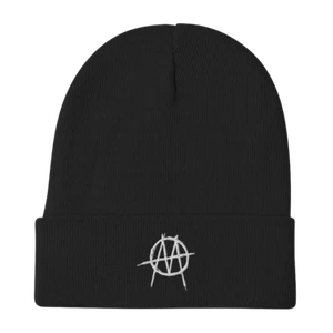 Gorro tejido bordado símbolo del ministerio negro rojo azul marino o verde industrial - Imagen 1 de 5