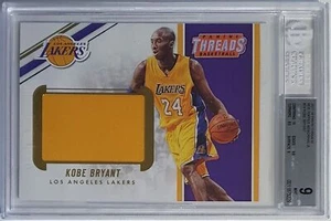 2017 Panini Threads Kobe Bryant #PATCH Jumbo Game Jersey - BGS 9 (POP 2) - Picture 1 of 3