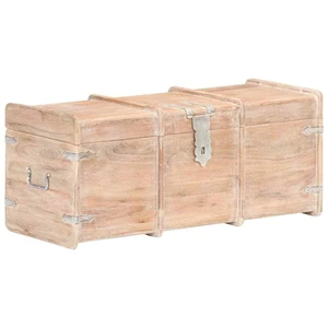 Storage Chest Storage Trunk with Latch for Bedroom Solid Wood Acacia vidaXL - Picture 1 of 28