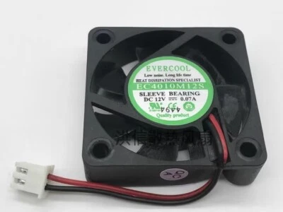 EVERCOOL EC4010M12S DC12V 0.07A 40*10MM 2-pin silent cooling fan - Image 1 of 2