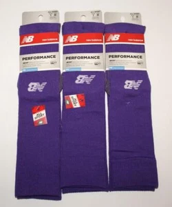 3x New Balance PERFORMANCE All Sport Stability Fit Support Socks PURPLE *2M - Picture 1 of 6