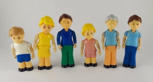 Konvolut 6 Vintage Little Tikes Puppenhaus Personen Figuren Familie - Bild 1 von 2