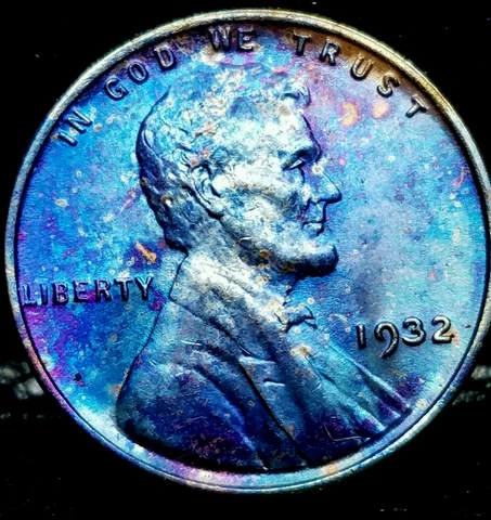 1932-P Lincoln Wheat Penny Cent- "Beautiful Toning" SUPERB GEM HIGH GRADE #00 Cover