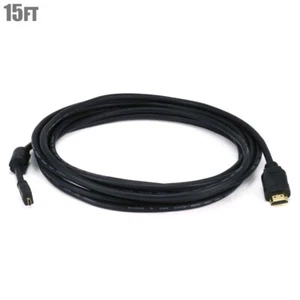 15FT HDMI Male to Micro Type D Male Cable 34AWG ETHERNET SmartPhone Mobile - Picture 1 of 1