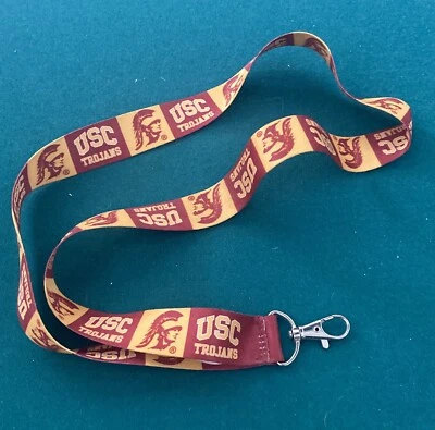 USC Trojans Lanyard Keychain Officially Licensed NCAA Product Brand New FightOn! - Image 1 of 2