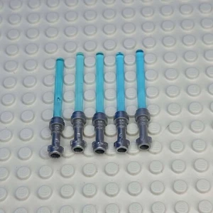 LEGO Star Wars Lightsaber lot of 5 Silver hilt Weapon Minifigure Accessories - Picture 1 of 3