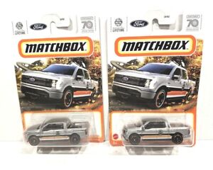SET OF 2- 2023 Matchbox 70 TH Special Edition  Ford F-150 Lightning NEW