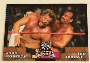 Jake Snake Roberts Vs Ted Dibiase WWE wrestling Ultimate Rivals trading Card #82 - Picture 1 of 2