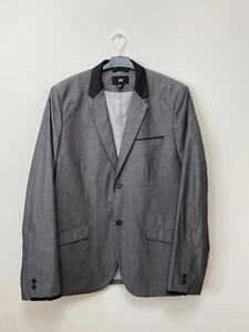 Chaqueta Blazer Hombre H&M Gris Algodón Talla EU52 UK42 - Imagen 1 de 6