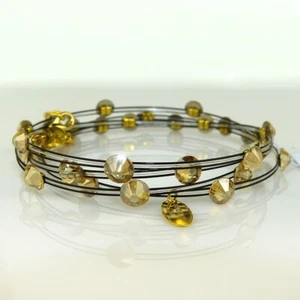 Seasonal Whispers Bangles Set of 4 in Black Gold Swarovski Crystals 3864 - Picture 1 of 7