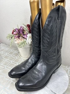 Botas de Vaquero Boulet Bello Vitello Negro Estilo Becerro 8063 Canadá Para Hombre Talla 11.5 E - Imagen 1 de 13