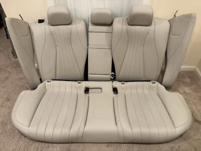 16-20 MERCEDES BENZ E300 W213 CONJUNTO ASIENTO TRASERO COMPLETO CUERO BLANCO Foto 1 de 2