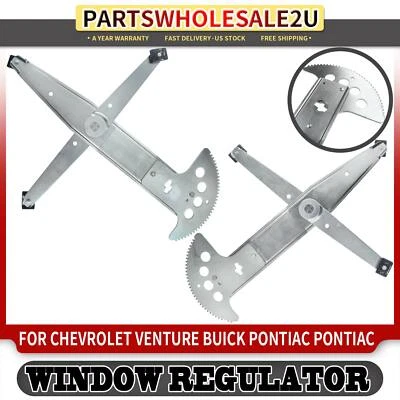 Regulador de ventana eléctrica delantero 2 piezas para Buick Terraza Chevrolet Venture Oldsmobile Foto 1 de 4