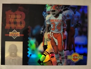 1994 UPPER DECK NFL FOOTBALL CARD PRO BOWL HOLOGRAM THURMAN THOMAS - BILLS - Picture 1 of 3