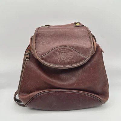 Vintage 90s Ghurka Ashley Marley Hodgson Backpack Brown Leather No. 138 - Image 1 of 4