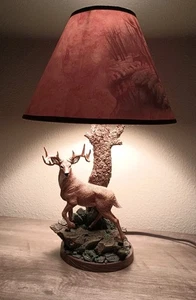 Whitetail Crossing LE Greg Alexander Bradford Exchange Accent Lamp 16" #A0859 - Picture 1 of 21