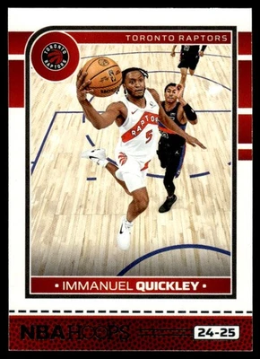 2024-25 Hoops Immanuel Quickley Toronto Raptors #123 - Image 1 of 2