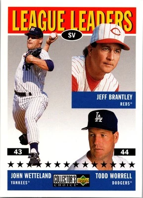 John Wetteland / Todd Worrell #63 - - 1997 Collector's Choice - Yankees - Image 1 of 2