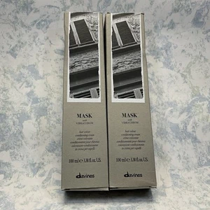 Davines Mask w/Vibrachrom Hair Color Conditioning Cream #10,21 (3.38oz) Lot of 2 - Picture 1 of 5
