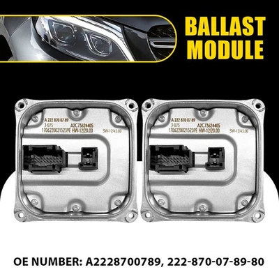 Nuevo lastre de faros LED para Mercedes-Benz S550 S600 S63 AMG 2016 2017-18 2 piezas Foto 1 de 4