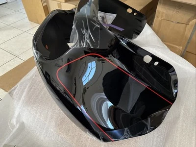 Carenado exterior Harley OEM 15-23 Road Glide negro vivo rojo a rayas 57000534ERR Foto 1 de 4