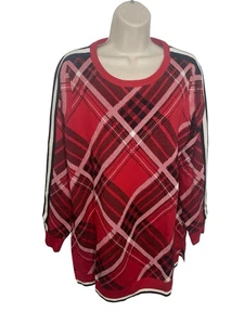 Charter Club 0X karierter Damenpullover Übergröße rot Einzelhandel 69,50 $ - Bild 1 von 12