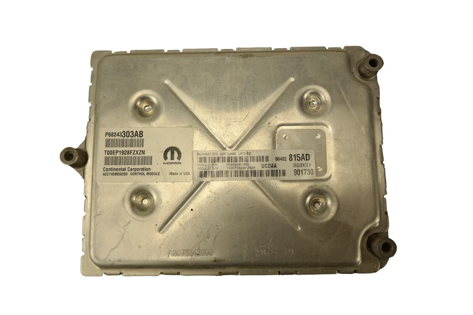 2019 DODGE RAM 1500 5.7L ECM Engine Control Module ECU PCM P68331180AB OEM SB106 - Image 1 of 4