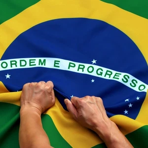 Anley Rip-Proof Technology Double Sided 3-Ply Brazil Flag 3x5 Ft Brazilian Flag - Picture 1 of 7