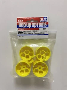 New edition TAMIYA 84286 RM-01 wheel set (fluorescent yellow) RM-01 F103 F104 - Picture 1 of 3