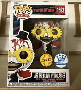 Funko Pop! Movies: Terrifier Art the Clown With Glasses #1593 Chase - Picture 1 of 6
