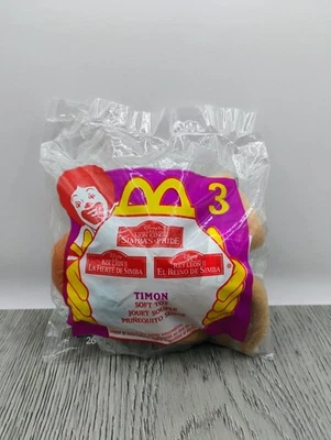 Peluche Happy Meal McDonald's Timon Soft Toy Disney Lion King 1998 Foto 1 de 2