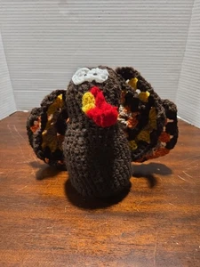 Handmade Turkey Fall Crochet Decor Thanksgiving - Picture 1 of 10
