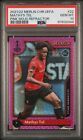 Mathys Tel Rookie Card RC 2021 Topps Merlin UEFA Pink Mojo Refractor 22 PSA 10. rookie card picture