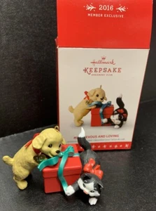 Hallmark Keepsake Ornamento Travieso y Amoroso 2016 Gatito Exclusivo para Miembros - Imagen 1 de 11
