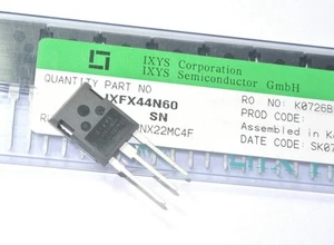 IXFX44N60 IXYS Transistor MOSFET N-CH Si 600V 44A 3 pin PLUS 247 ..... [ 1 pz] - Foto 1 di 1