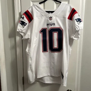 New England Patriots Vapor Mac Jones NFL Jersey White 52 New Drake Maye Number - Picture 1 of 21