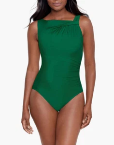 Miraclesuit Rock Solid Avra Underwire One-Piece Swimsuit MSRP $180 Size 8 - Picture 1 of 5
