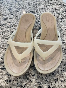 Womens Croc Wedge Sandals sz11 - Picture 1 of 2