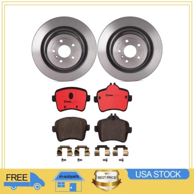 Pastillas de freno traseras y rotores cerámicos para Mercedes-Benz GL450 XH 2014 2015 2016 Foto 1 de 4