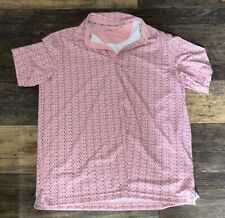 Walter Hagen Mens Pink Golf Polo Size Large